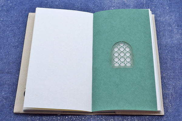 Quissa Kahani Blank Book in Painted Slip Cover with extra Ruled Writing Paper Notebook