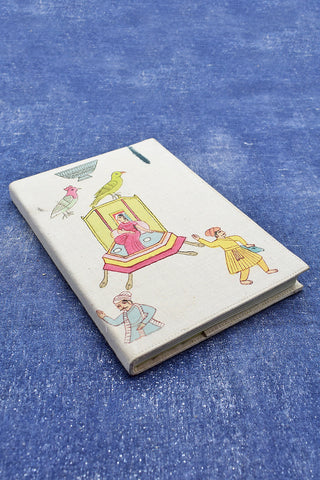 Quissa Kahani Blank Book in Painted Slip Cover with extra Ruled Writing Paper Notebook