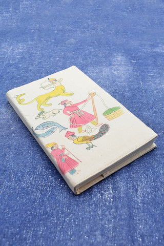 Quissa Kahani Blank Book in Painted Slip Cover with extra Ruled Writing Paper Notebook