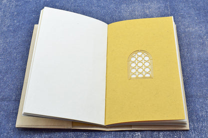 Notebooks Qissa Kahani, Zodiac Hand Painted Slip Cover, 20X12.5 Blank pages insert + Extra Notebook Ruled Pages