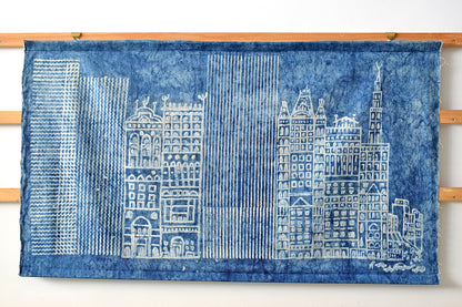 Cityscape Natural Dye Painting Wall Art Hanging Online
