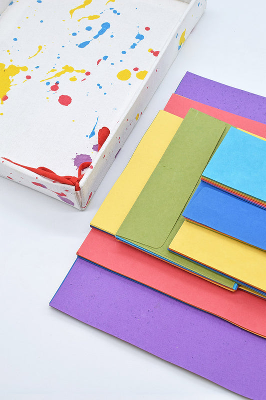 Rainbow Brights Splatter Tray: Origami Papers Handmade Compendium
