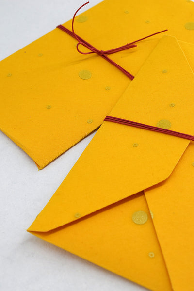 Organza Fabric Gift Envelope, Set of 4, 19x10