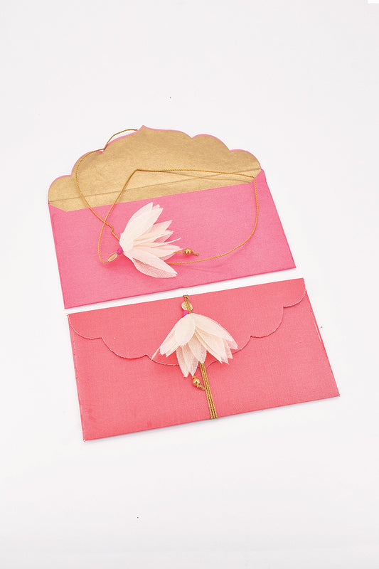 Silk Fabric Gift Envelope, Set of 2, 7.5x4