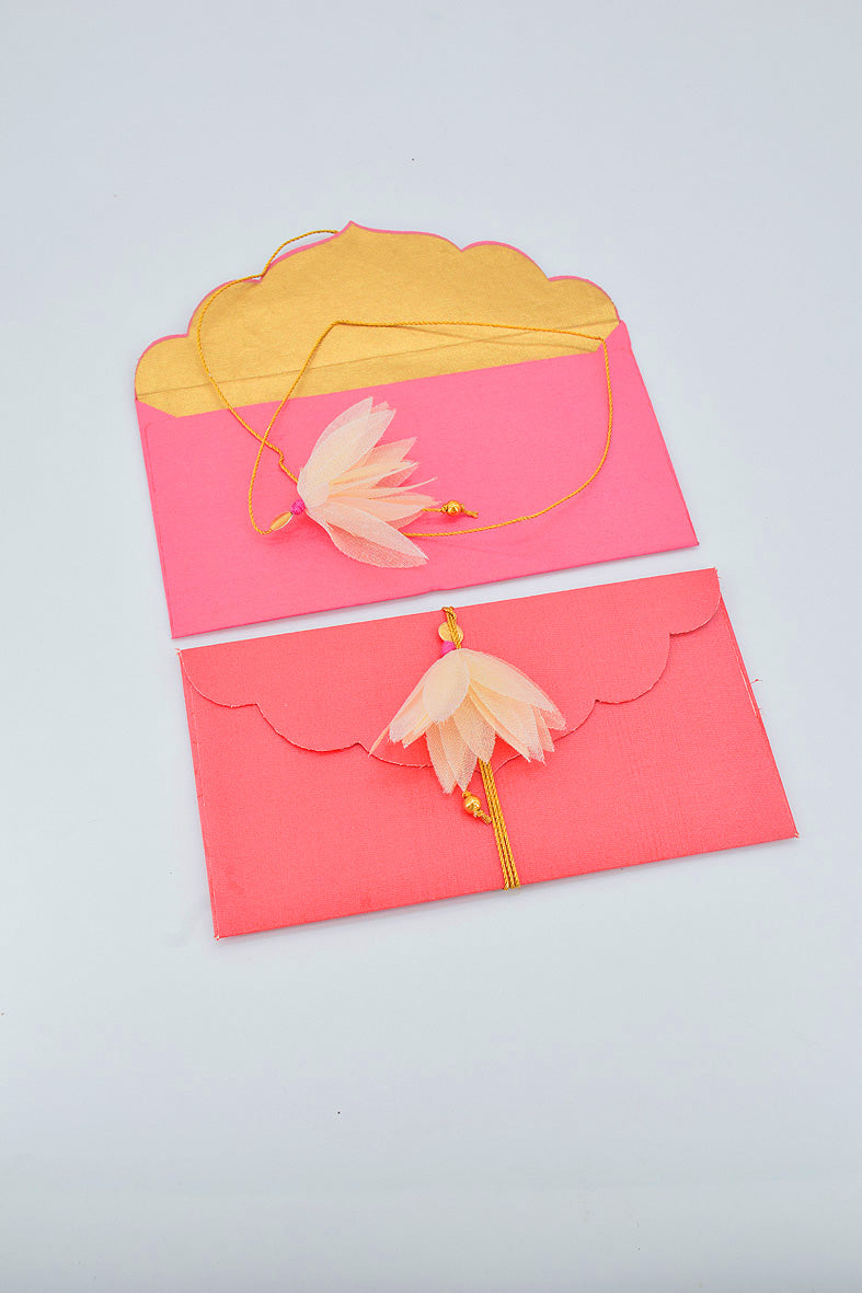 Silk Fabric Gift Envelope, Set of 2, 7.5x4