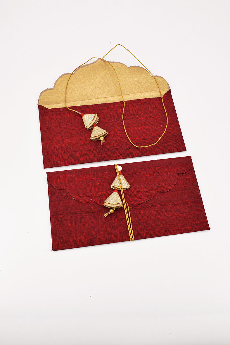 Silk Fabric Gift Envelope, Set of 2, 7.5x4