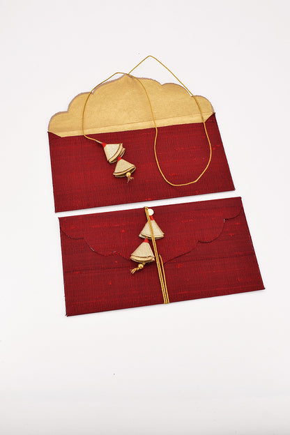 Silk Fabric Gift Envelope, Set of 2, 7.5x4