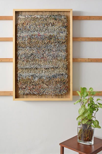Paper Fringes Weave Framed Wall Art Online 24x43

