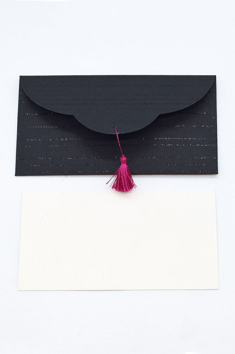 Glitter Lines Gift Envelope with Cards, Set of 4, 8x4 each
