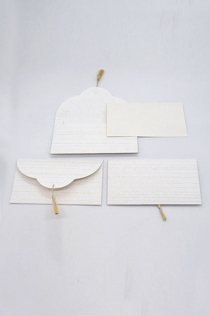 Glitter Lines Gift Envelope with Cards, Set of 4, 8x4 each