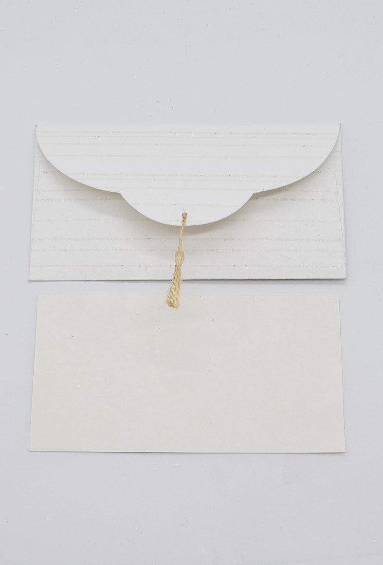 Glitter Lines Gift Envelope with Cards, Set of 4, 8x4 each
