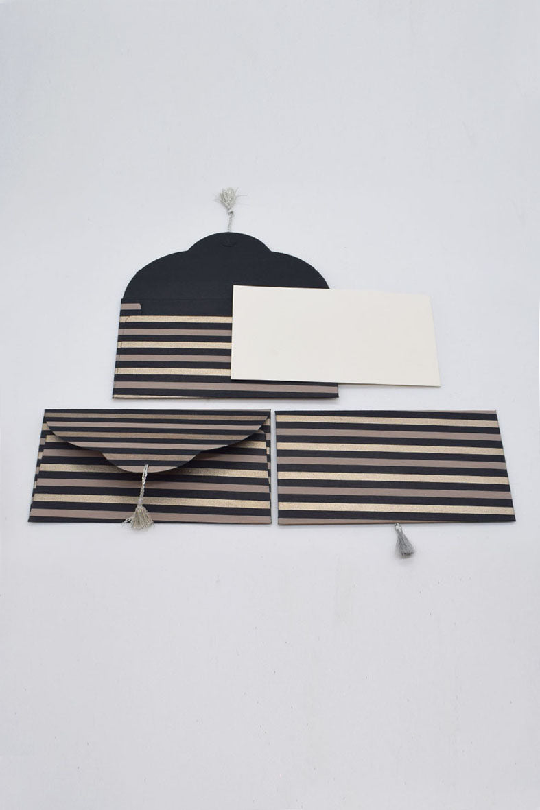 Stripes Print Handmade Paper Money Gift Envelope with Card Online
