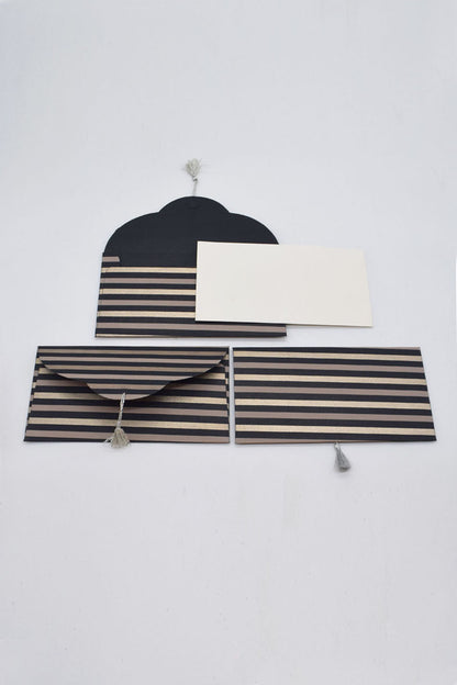 Stripes Print Handmade Paper Money Gift Envelope with Card Online