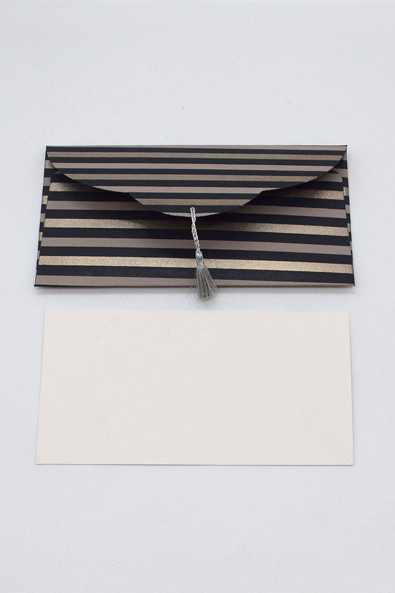 Stripes Print Handmade Paper Money Gift Envelope with Card Online