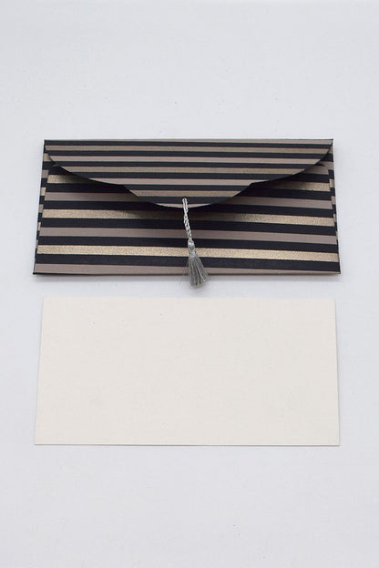 Stripes Print Handmade Paper Money Gift Envelope with Card Online