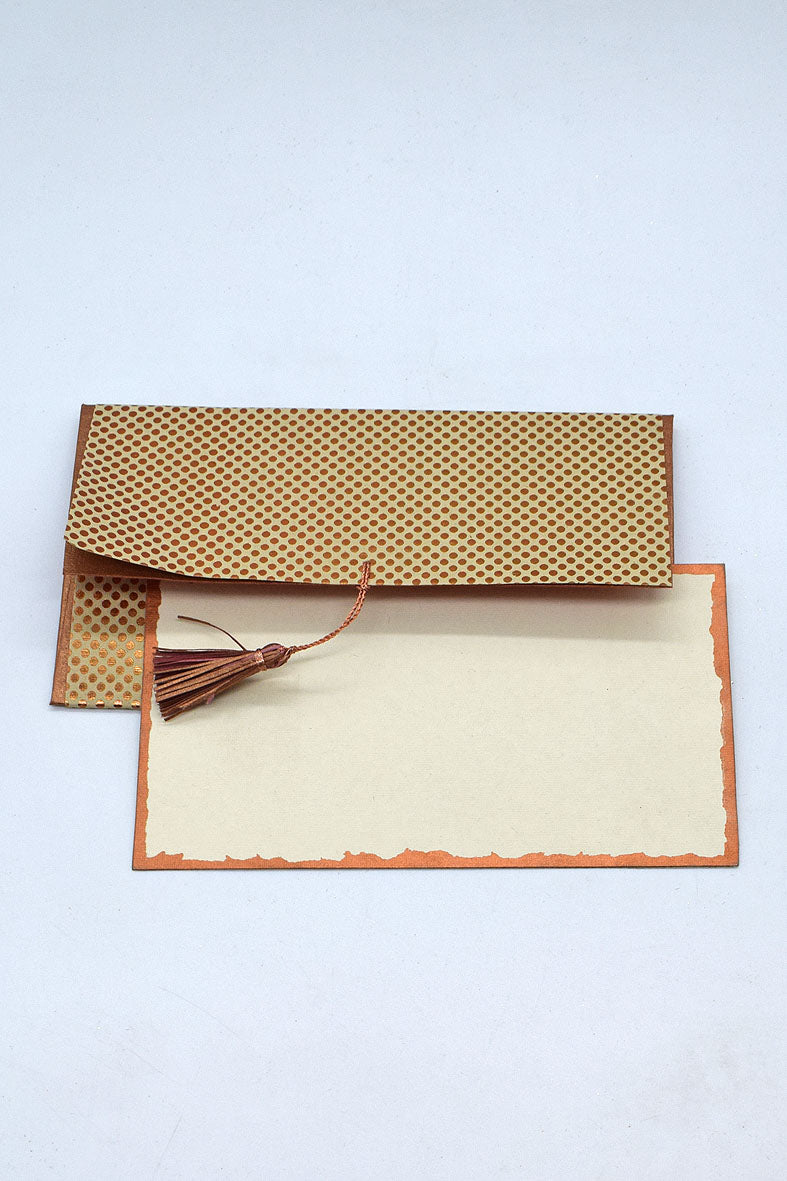Gold Rounds Foil Print Handmade Paper Money Gift Envelope With Card Online