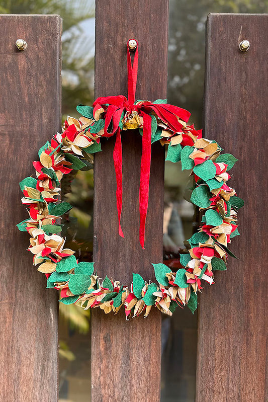 Paper Wreath Décor Hanging, 13.75