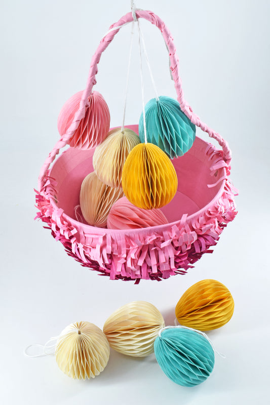 Ornament Easter Concertina Eggs Hanging Decoration, Set of 10