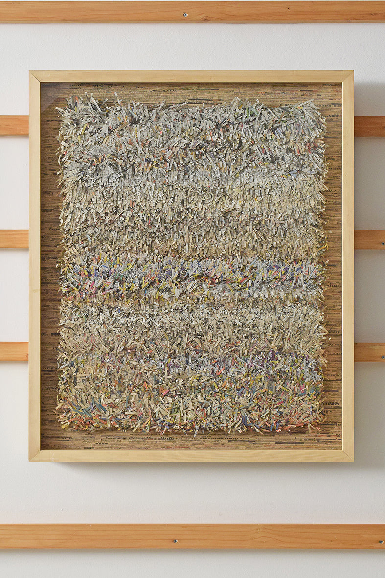 Paper Fringes Weave Mounted Framed Wall Art Hanging Online
