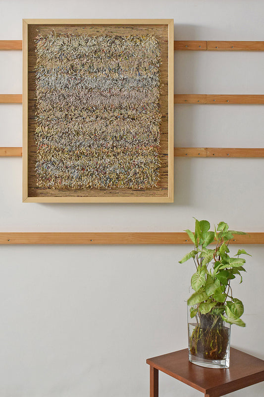 Paper Fringes Weave Mounted Framed Wall Art Online
