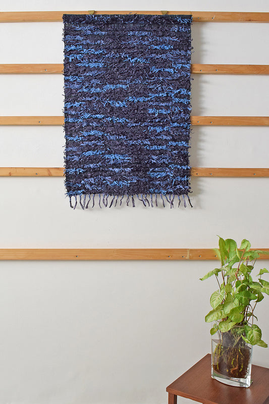 Blues Paper Fringes Weave Wall Art Hanging Online 18x29
