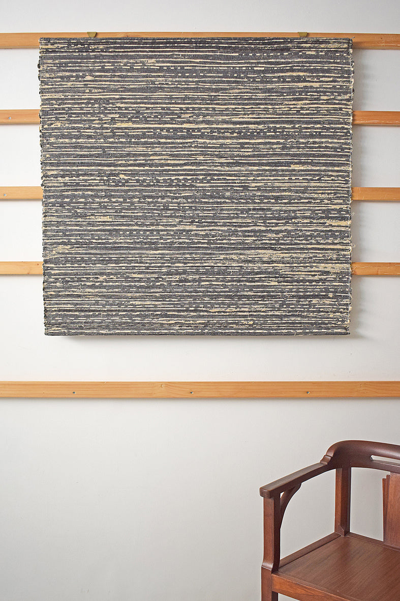 Black Canvas Texture Weave Wall Art Hanging Online
