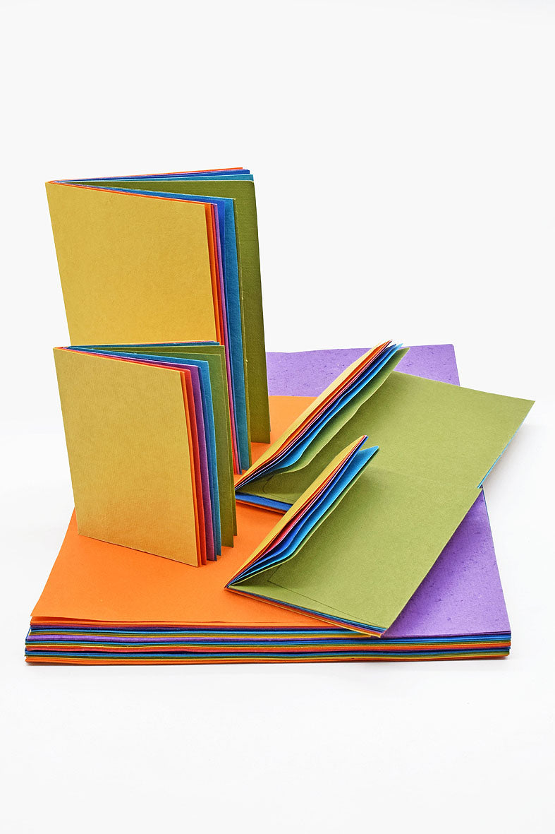 Compendium Paper A6 A4 A5 Unicolour Pack Tonal Handmade Paper Online – Rickshaw Recycle