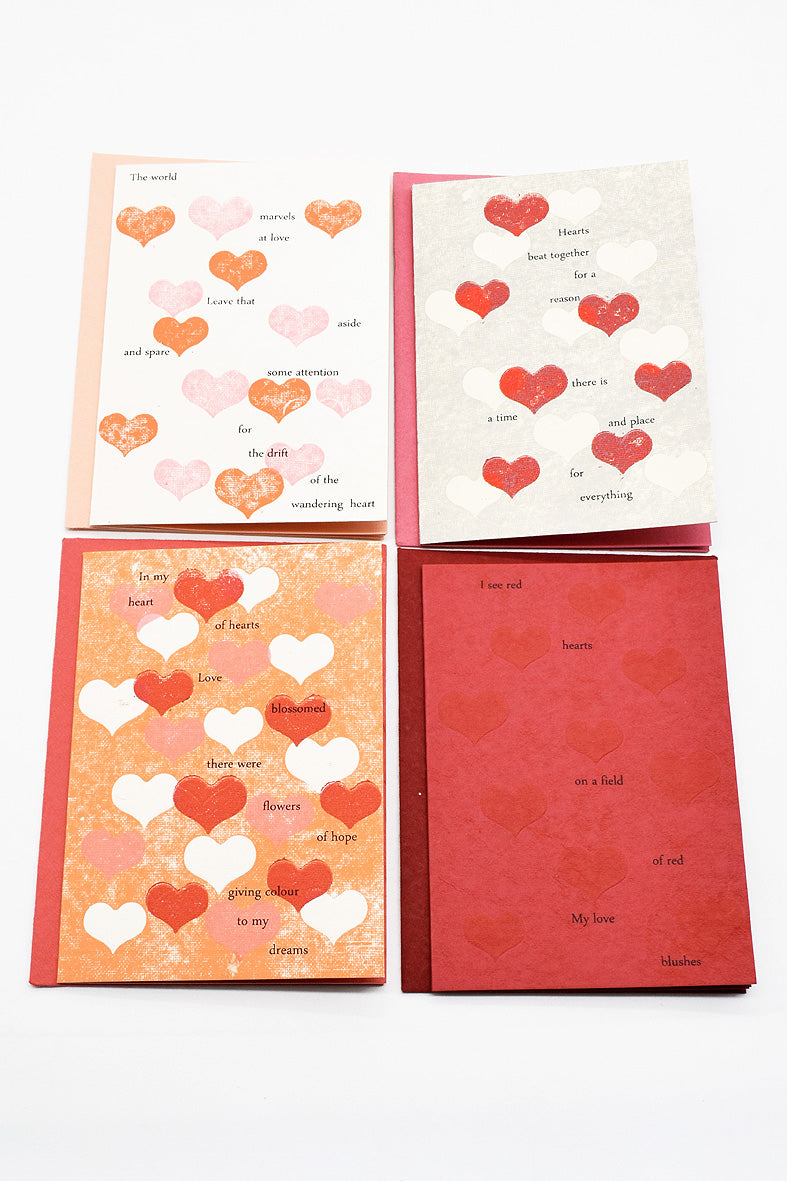 Yellow Love Song Heart Valentine's Day Gift Cards With Envelopes Online
