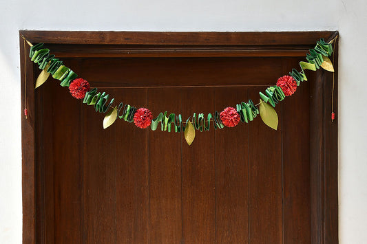 Marigold Flower & Mango Leaf Bandhanwar / Toran