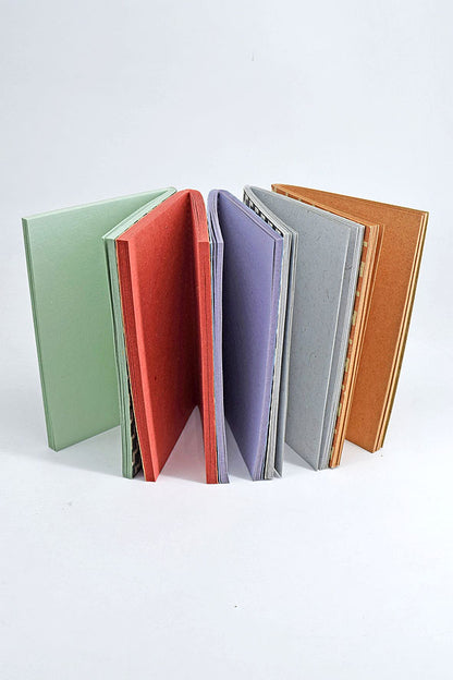 Zigzag Letterpress Emboss Recycled Paper Notebooks Set Online

