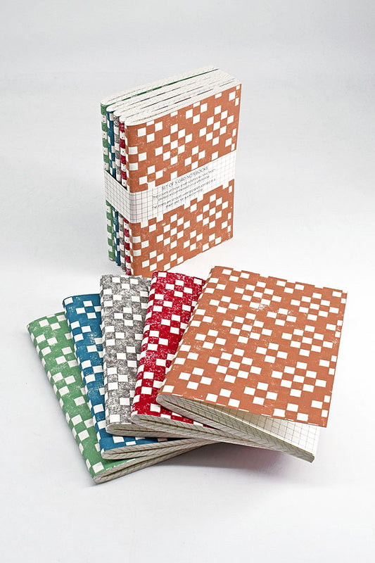 Set of 5 Grid Notebooks, 5x3.5