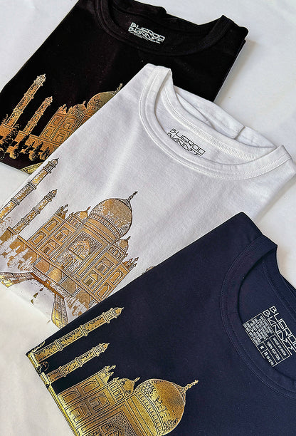 Taj Mahal Drawing Printed Unisex Cotton T Shirt Online