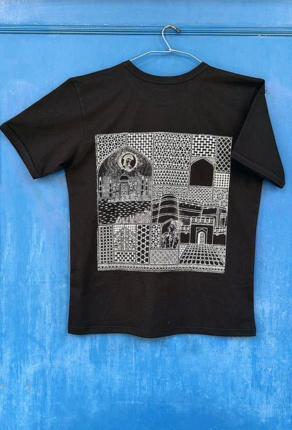 Taj Mahal Drawing, Cities & Places Unisex T-Shirt