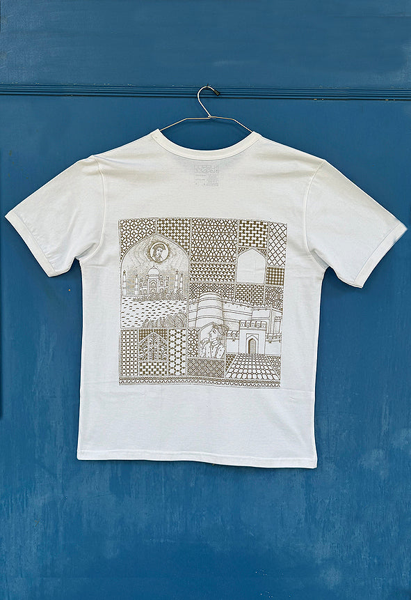 Taj Mahal Drawing, Cities & Places Unisex T-Shirt