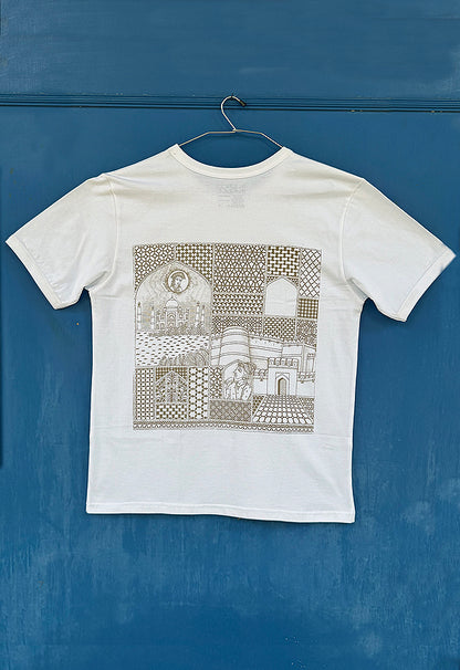 Taj Mahal Drawing, Cities & Places Unisex T-Shirt