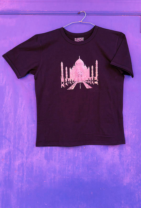 Taj Mahal Drawing Printed Cotton Kids T Shirt Online