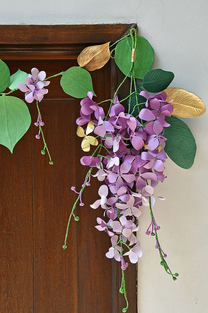 Amaltas Paper Flower & Leaf Festive Decoration, Lavender