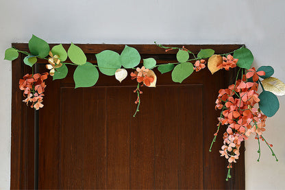 Amaltas Flower & Paan Leaf Bandhanwar / Toran, Orange