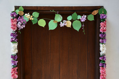 Amaltas Flower & Paan Leaf Bandhanwar / Toran, Lavender