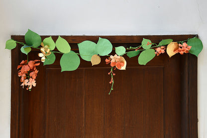 Amaltas Flower & Paan Leaf Bandhanwar / Toran, Orange