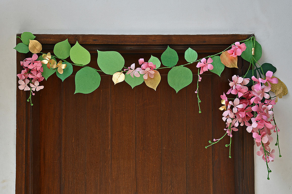 Amaltas Flower & Paan Leaf Bandhanwar / Toran