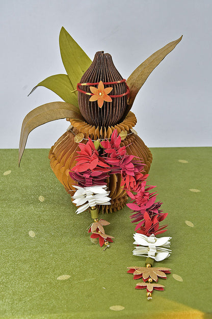 Concertina Sringaar Kalash & Nariyal with Flower Ladi