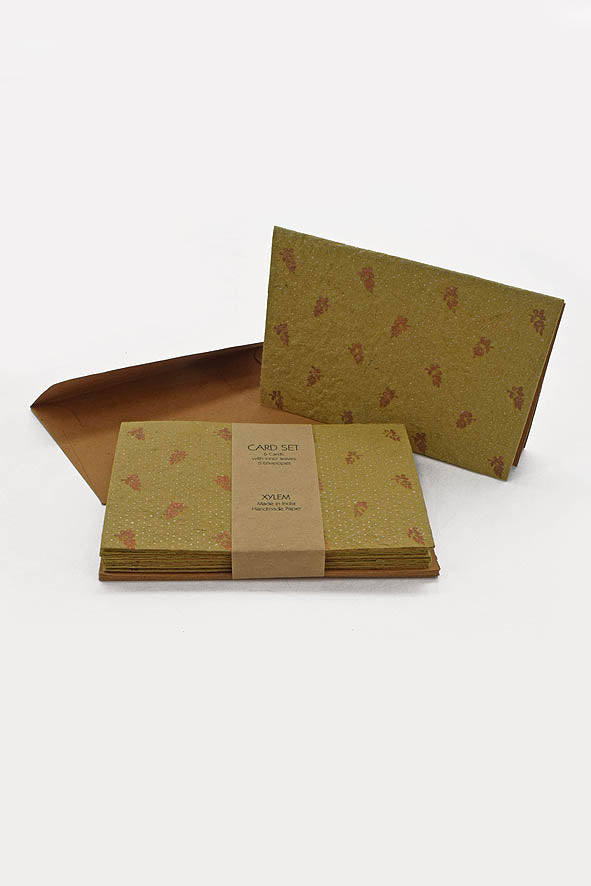 Ornamental Leaves Cards & Envelopes