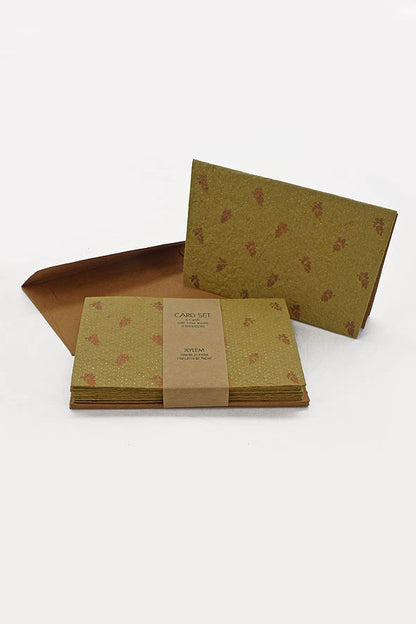 Ornamental Leaves Cards & Envelopes