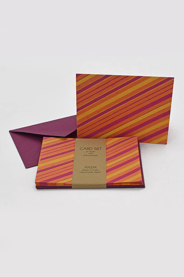 Diagonal Stripes Cards & Envelopes