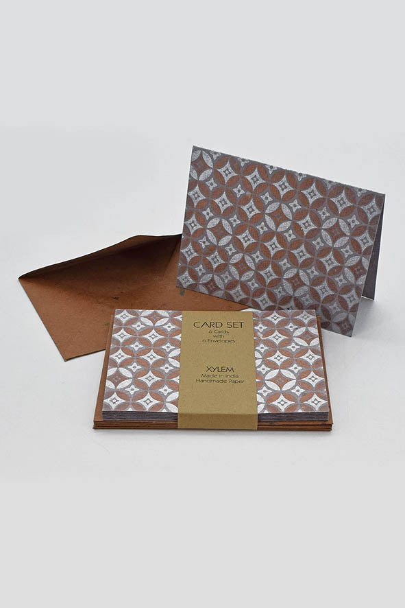 Star Lattice Metallic Print Cards & Envelopes