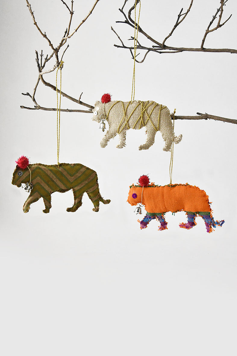 Fabric Tiger Décor Hanging