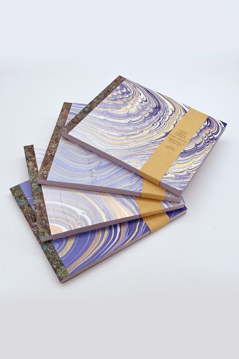 Achada Spine Marbling Notebook