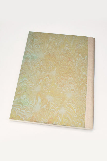 Marbled Soft Cover Notebook Metallic Paper Spine 