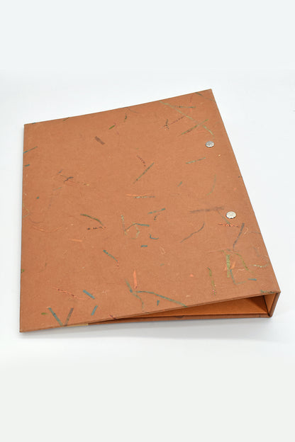 Home Office: A4  2 Ring File Folder clad in Handmade Paper